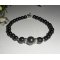 Armband med hematitstenar och silver 925