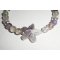 Ametist och fluorit stjärnarmband i 925 silver