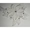 Halsband med vit spets och Swarovski-kristall för blomsterceremoni