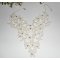 Ceremoniella halsband med arabeskmönster och blommor med Swarovski-kristall