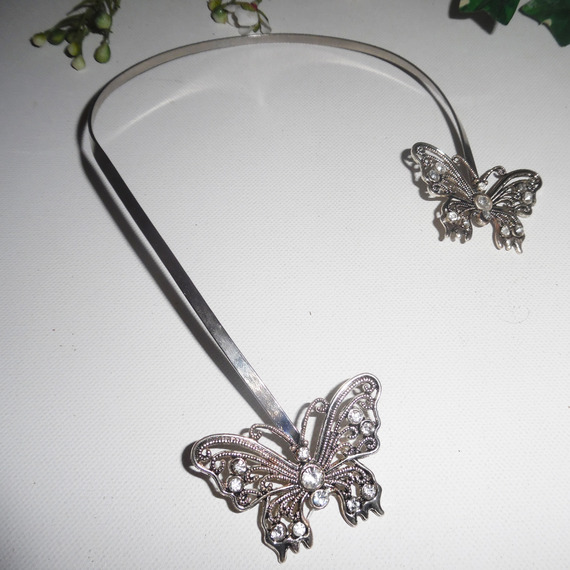 Original Swarovski crystal butterfly halsband