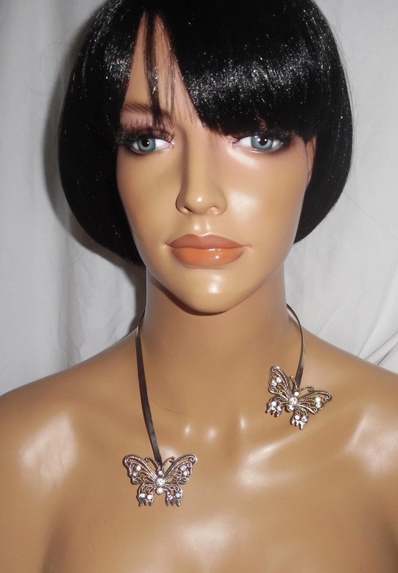 Original Swarovski crystal butterfly halsband