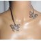 Original Swarovski crystal butterfly halsband