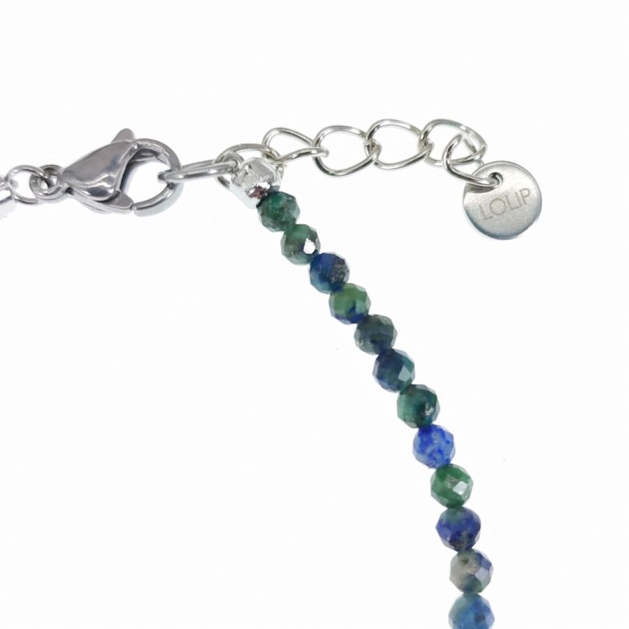 Smalt armband med Lapis Lazuli-stenar 