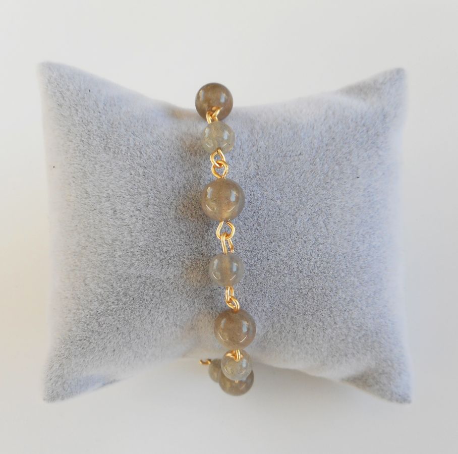 Labradorit sten armband