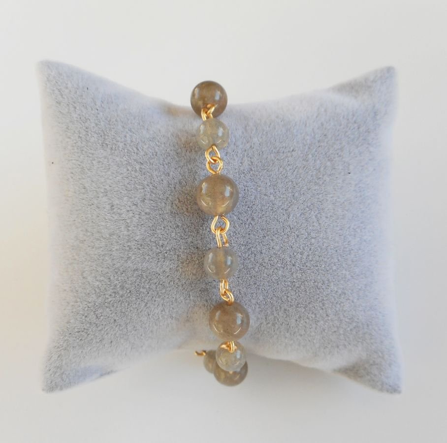 Labradorit sten armband