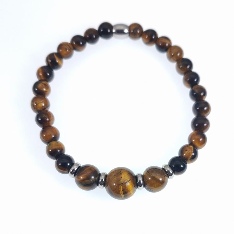Tigeröga stenarmband 