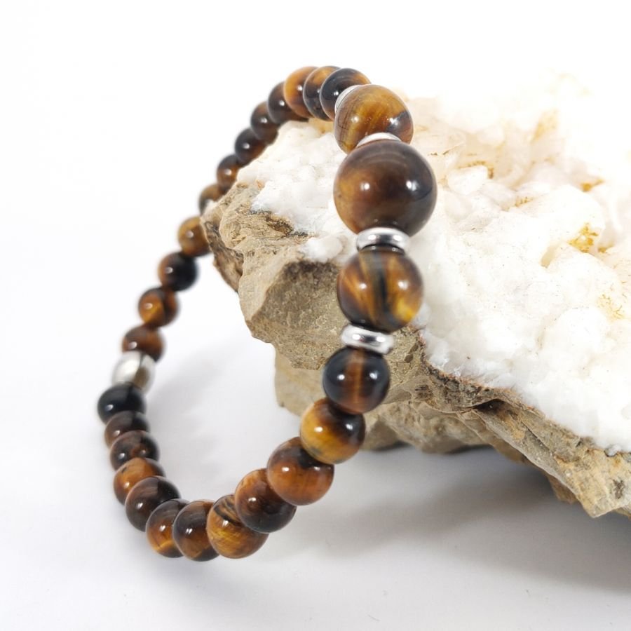 Tigeröga stenarmband 