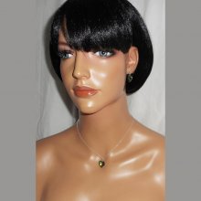 Set grönt hjärta hängande med Swarovski-kristall på 925 silverkedja