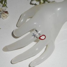 Original 925 silverring med sjöstjärna och St. Lucia öga