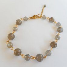 Labradorit sten armband